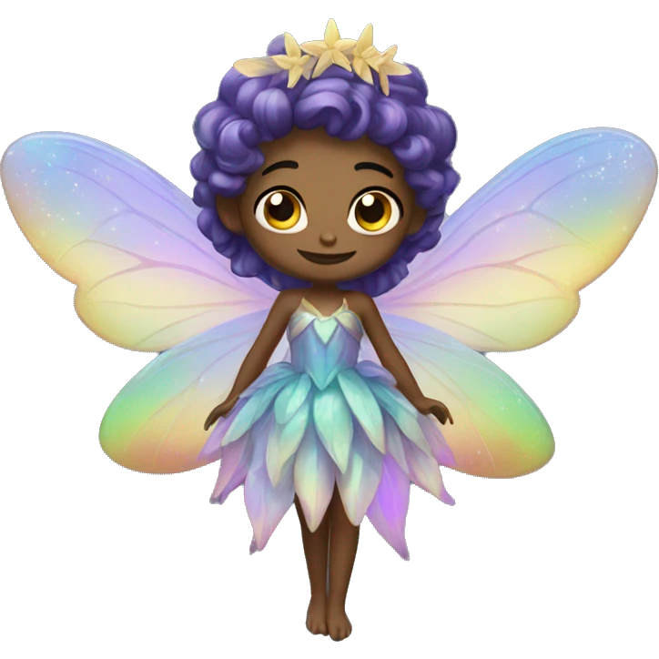 Iridescent fairy emoji
