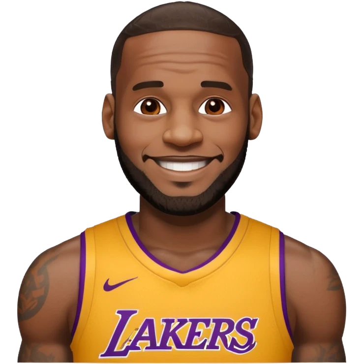 Lebron James smiling emoji