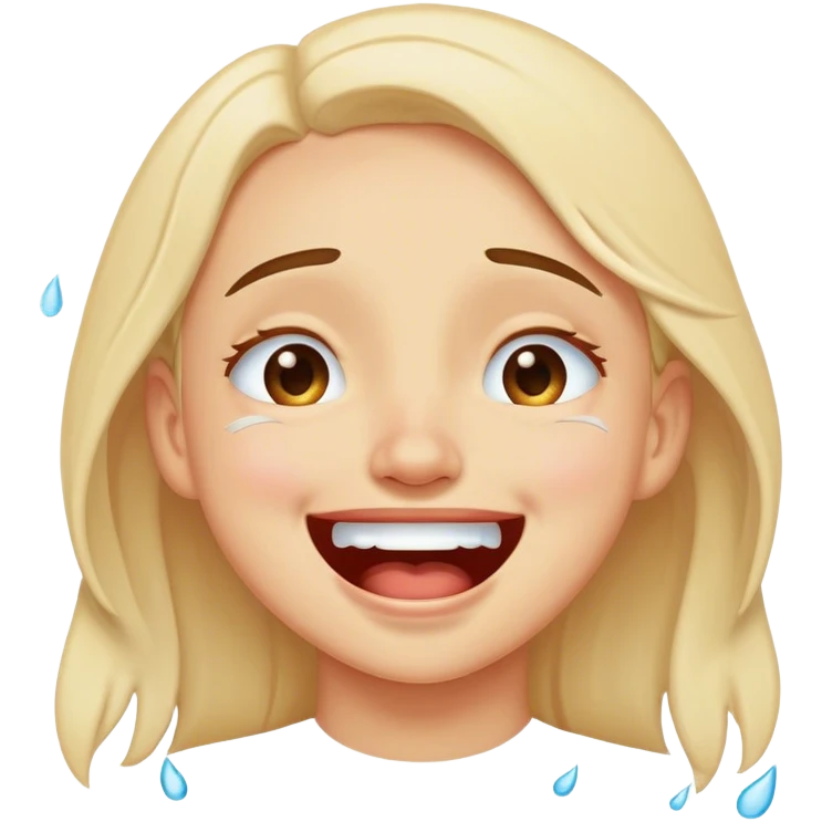 Laughing emoji that is freezing emoji