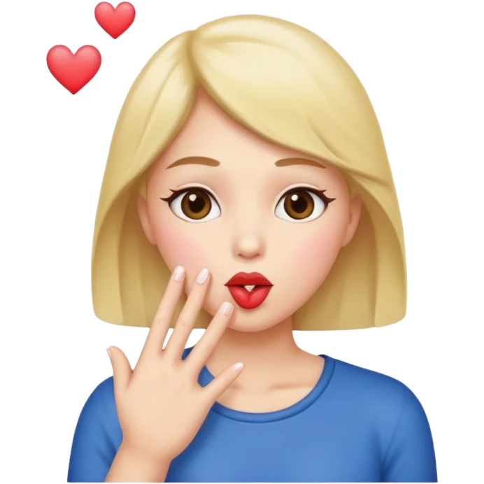 Blowing kiss emoji