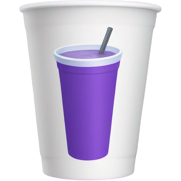 purple drink in styrofoam cup emoji