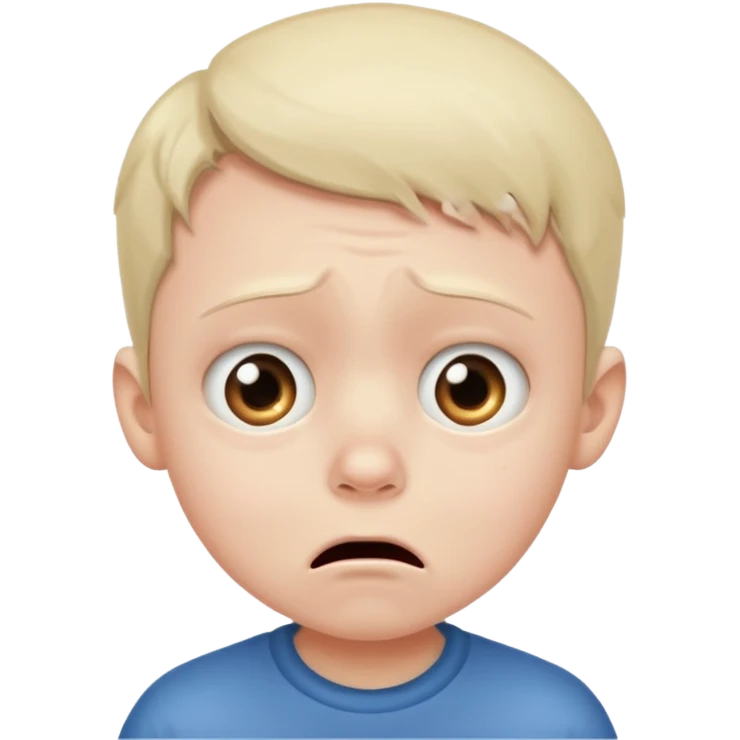 Scared little boy emoji