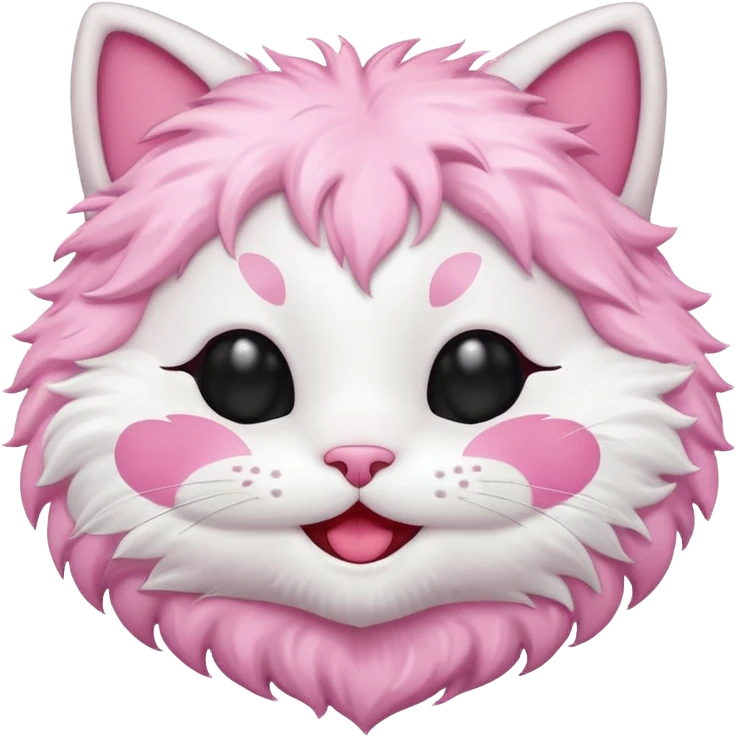 Laughing kitty heart emoji