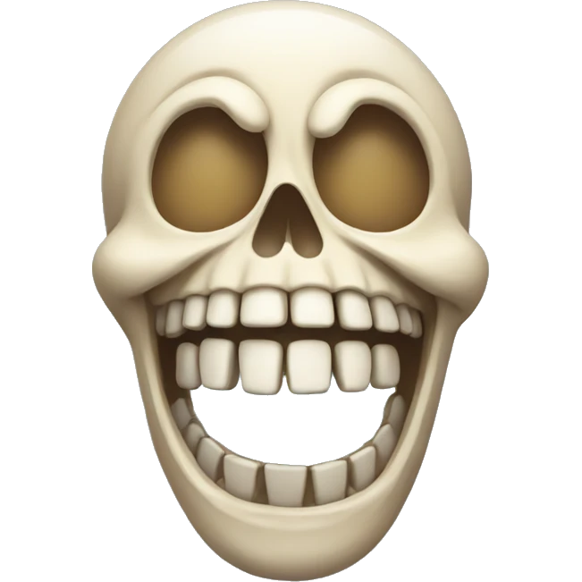  Laughing skeleton emoji