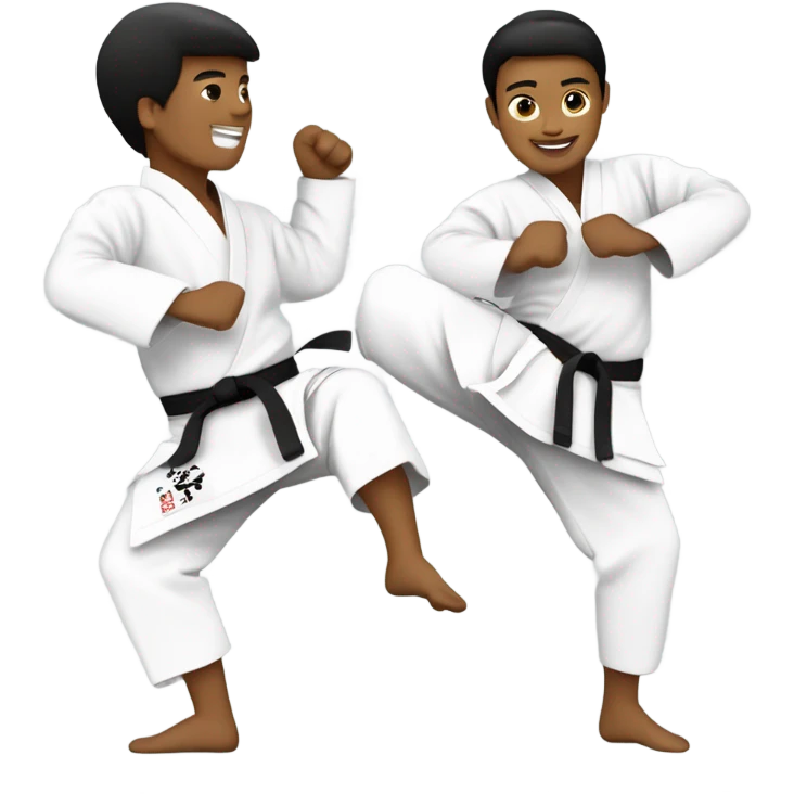 Taekwondo with Korean nation emoji