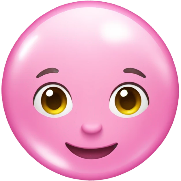 Bubble pink emoji