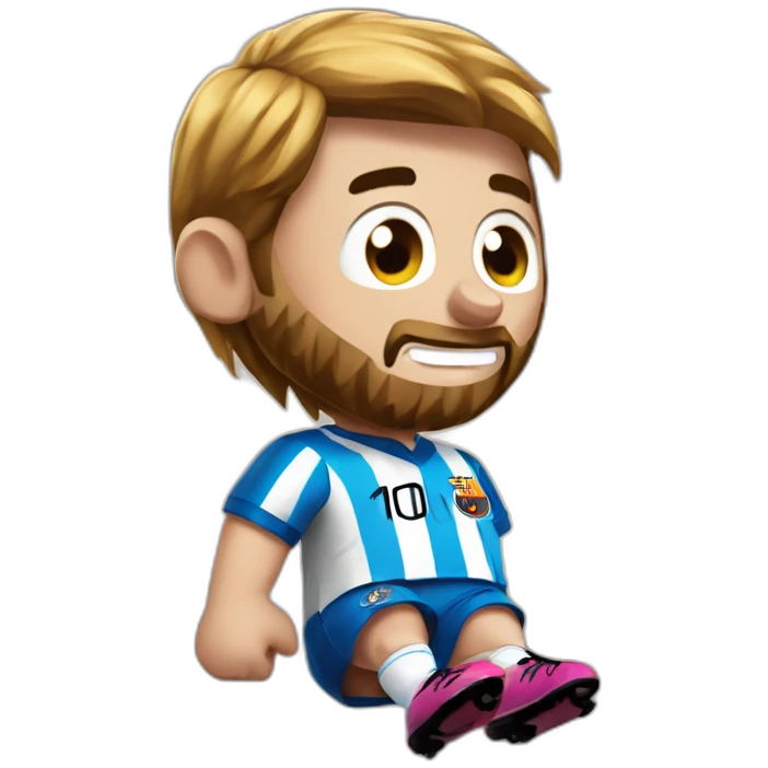 Messi sur la tour effeil emoji