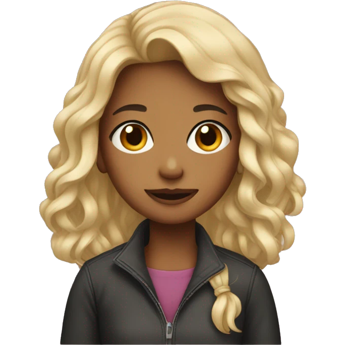 Girl with loce emoji
