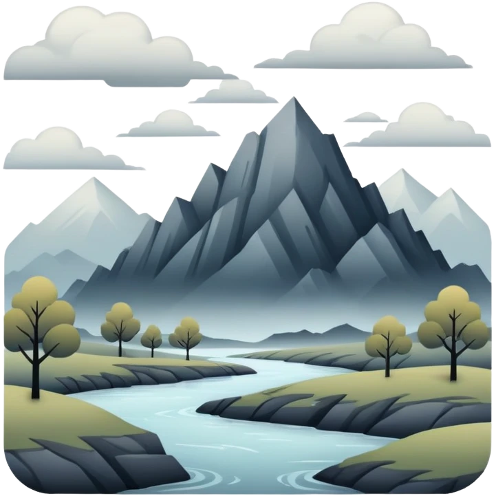 Gloomy dull-colored beautiful edgy aesthetic full scenic SCENERY emoji