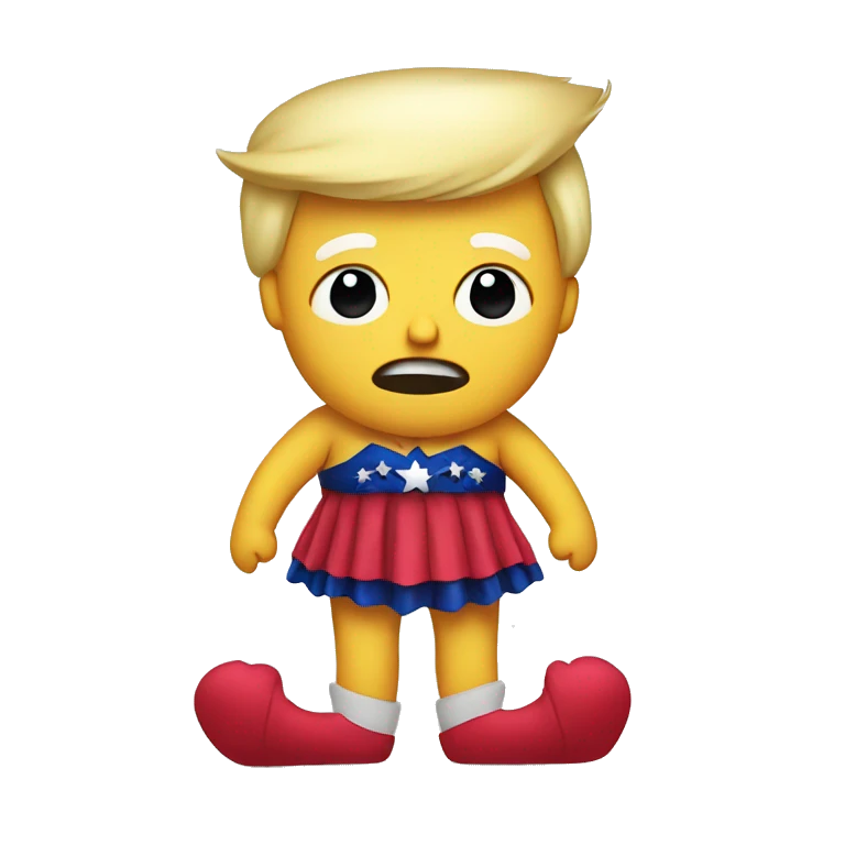 Trump in a tutu emoji