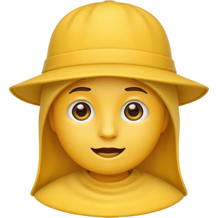 an emoji with no face with a hat on emoji