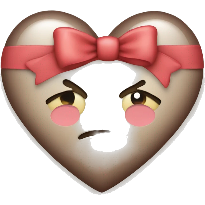 Heart with bow emoji