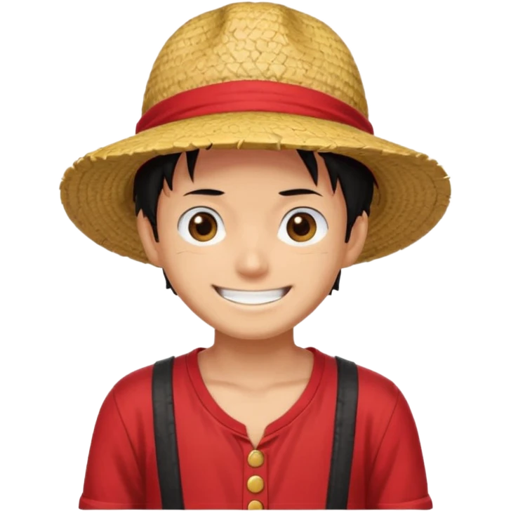 Luffy riendo emoji
