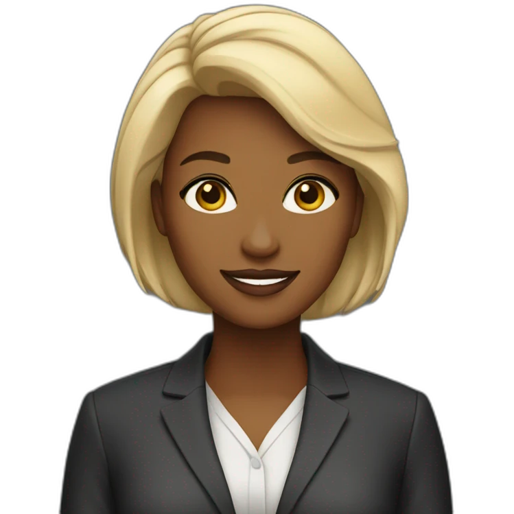 a female ceo of color emoji