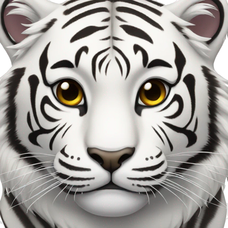 White tiger  emoji