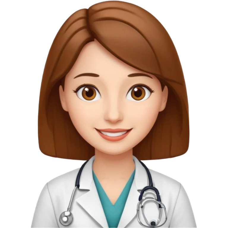 doctor woamn,brow eyes, cardiologist, classic emoji