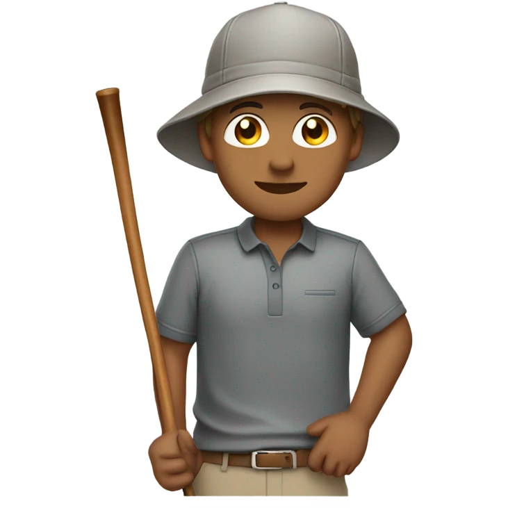 Ryan golfing grey hat light brown hair emoji