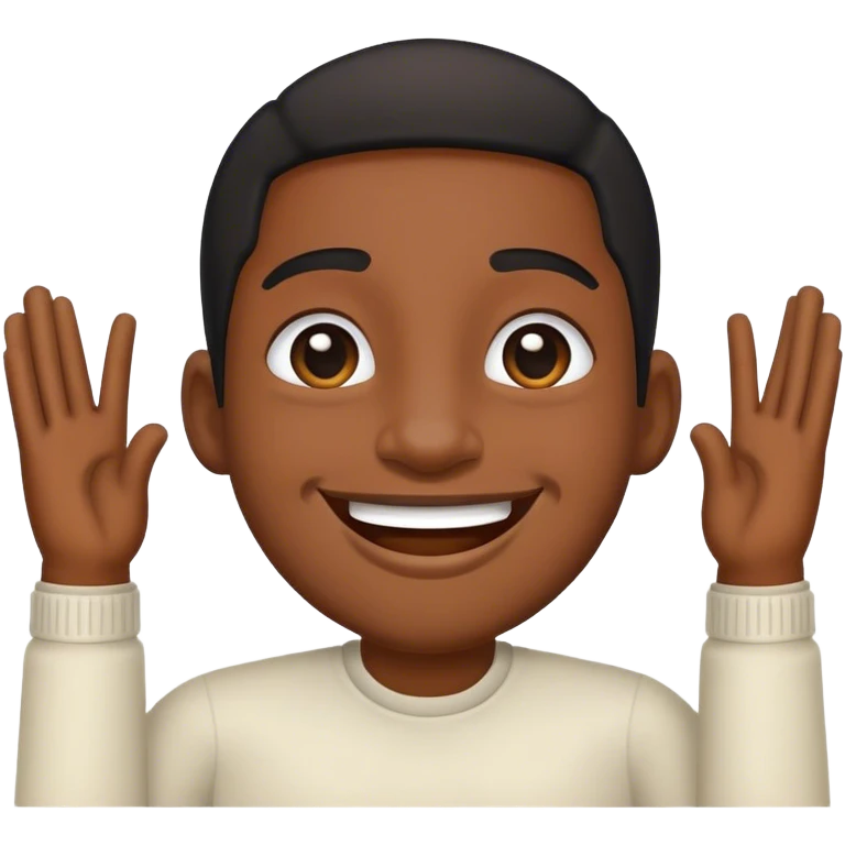 Un negro feliz  emoji