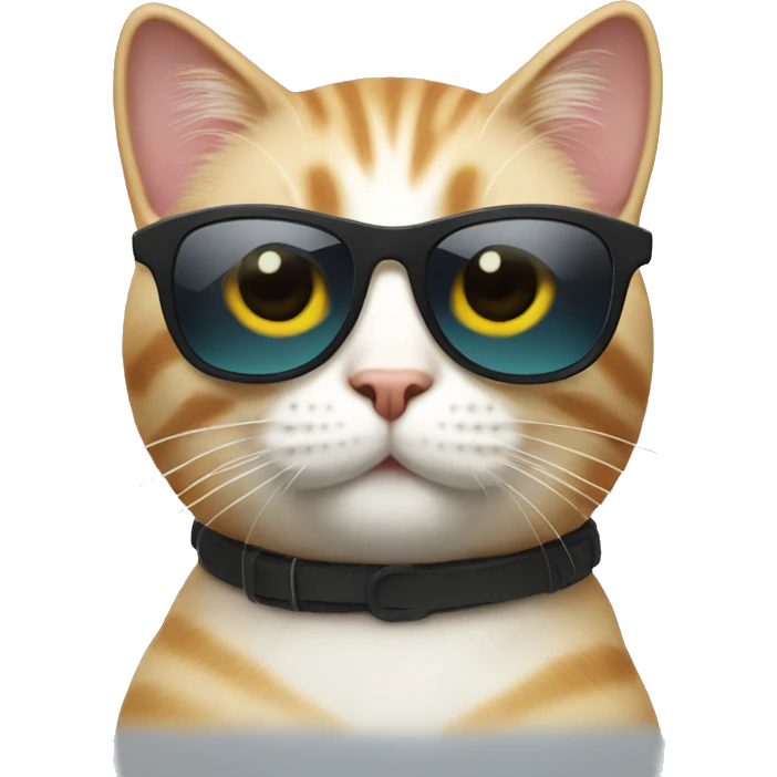 Cat with sunglasses emoji