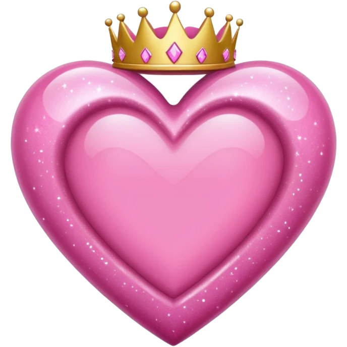 princess themed heart emoji