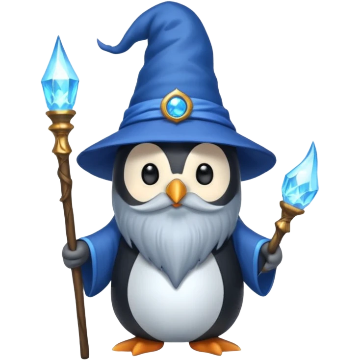 Penguin Wizard emoji