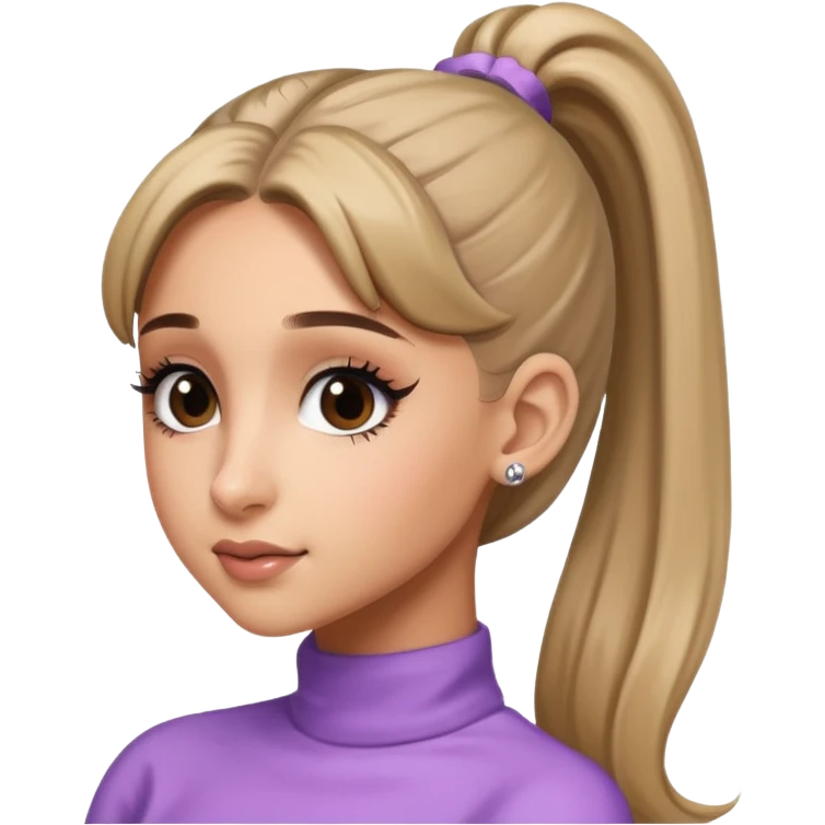 Ariana Grande high ponytail emoji