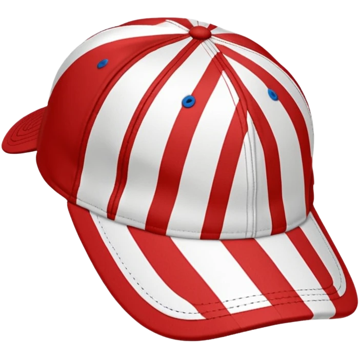 striped Baseball Cap emoji