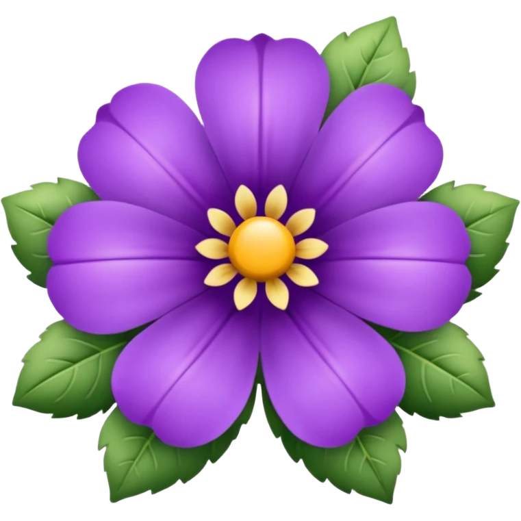 Purple flower fancy emoji