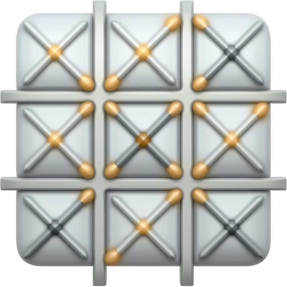 tic tac toe only the lines emoji