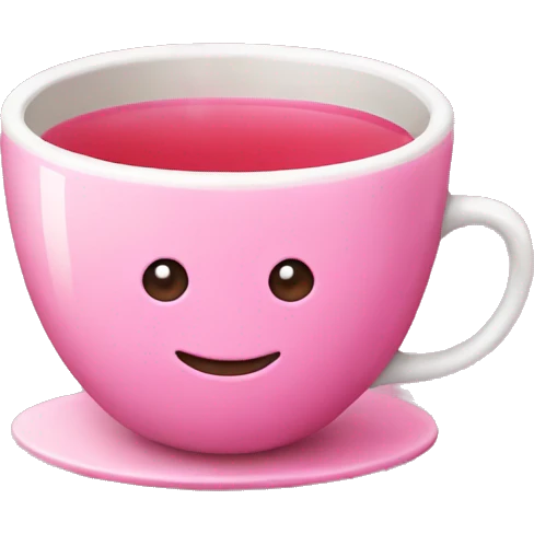 Pink tea emoji