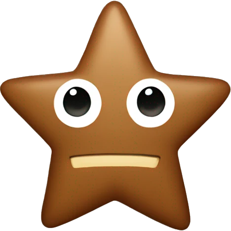 Brown star emoji