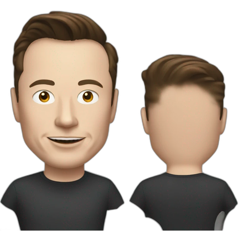 Elon Musk in tesla emoji