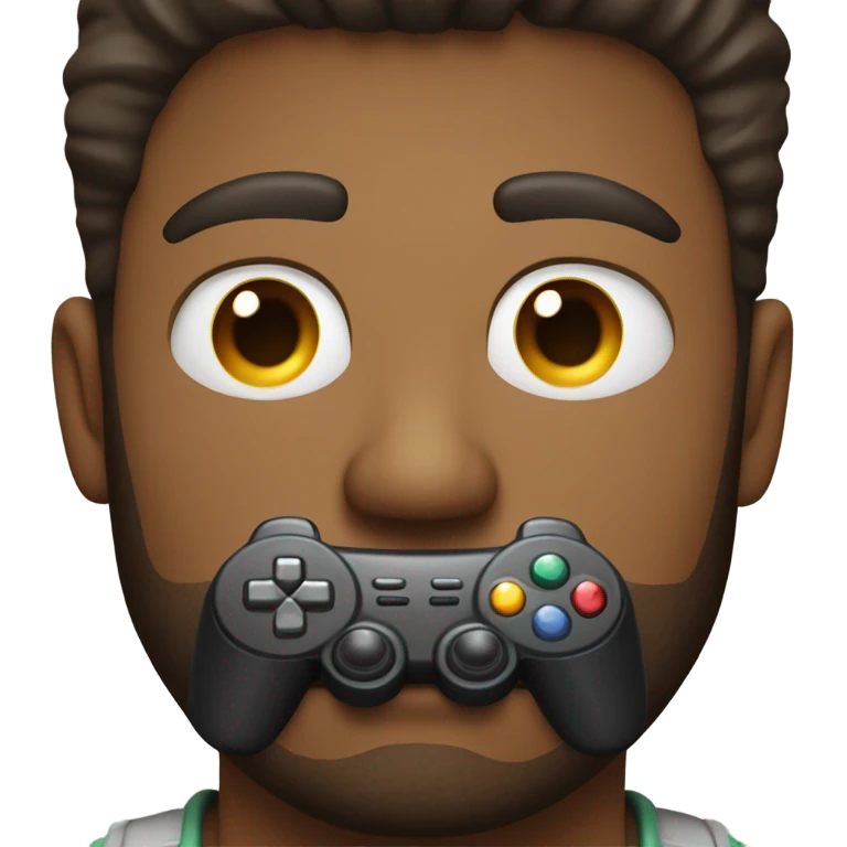 man playing video games emoji