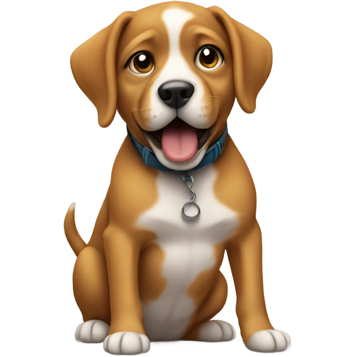 Beatboxing puppy emoji
