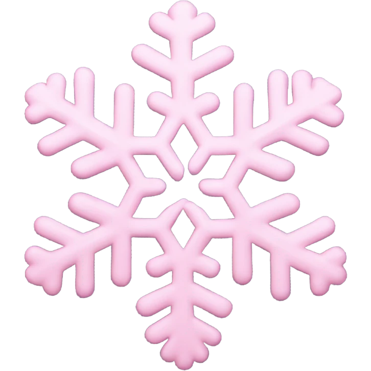 pastel pink snowflake  emoji