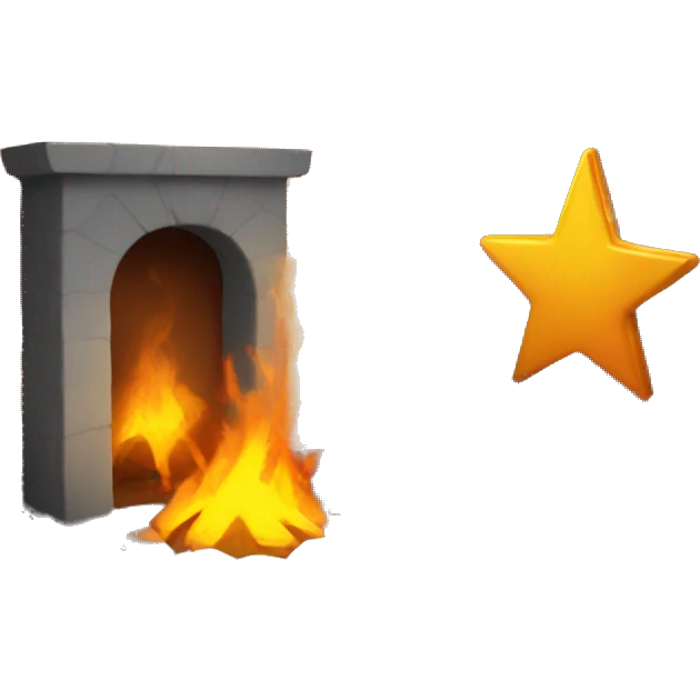 hearth with star emoji