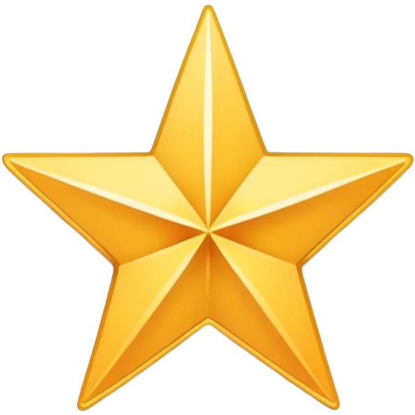 i want the star symbol but the star has to have 5 ends but the bottom left one has to be stretched out like in this image emoji