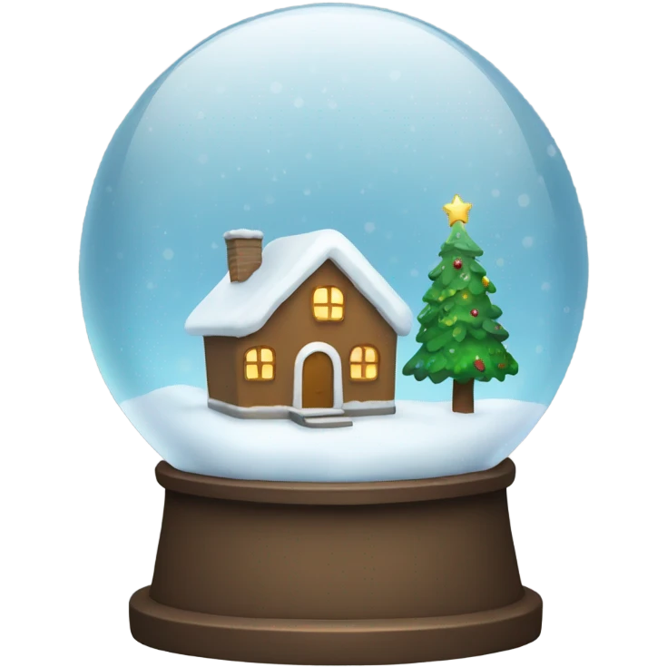 Christmas snowglobe emoji