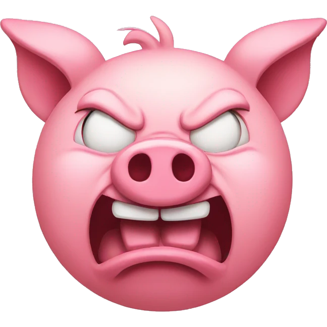 Angry piggy  emoji
