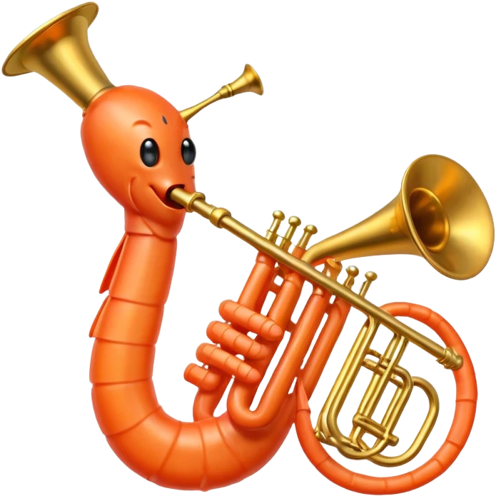 🎺🦐 emoji