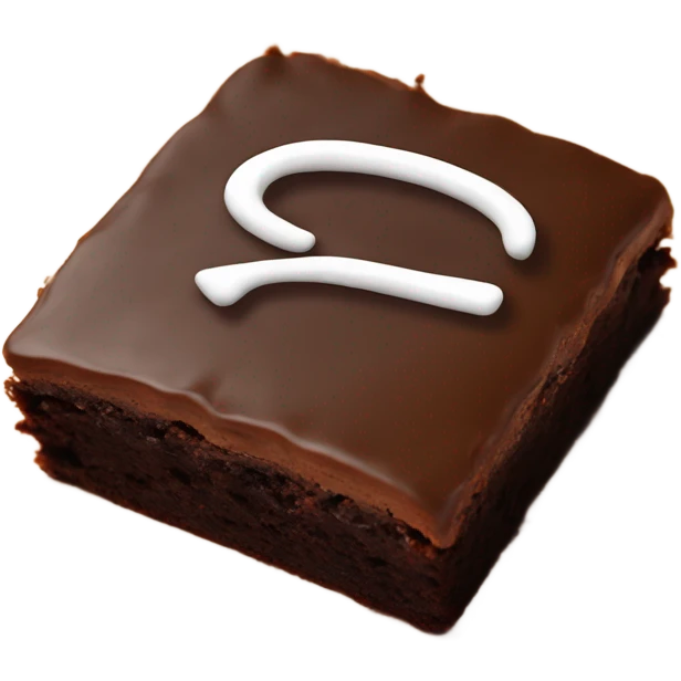 Browns logo on a brownie emoji
