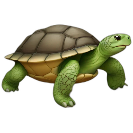Ours sur une tortue emoji