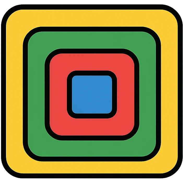 Codeforces logo, flat modern icon, simple shapes, no text emoji