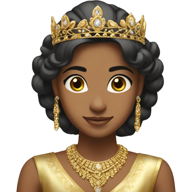 dainty gold tiara hindu princess emoji