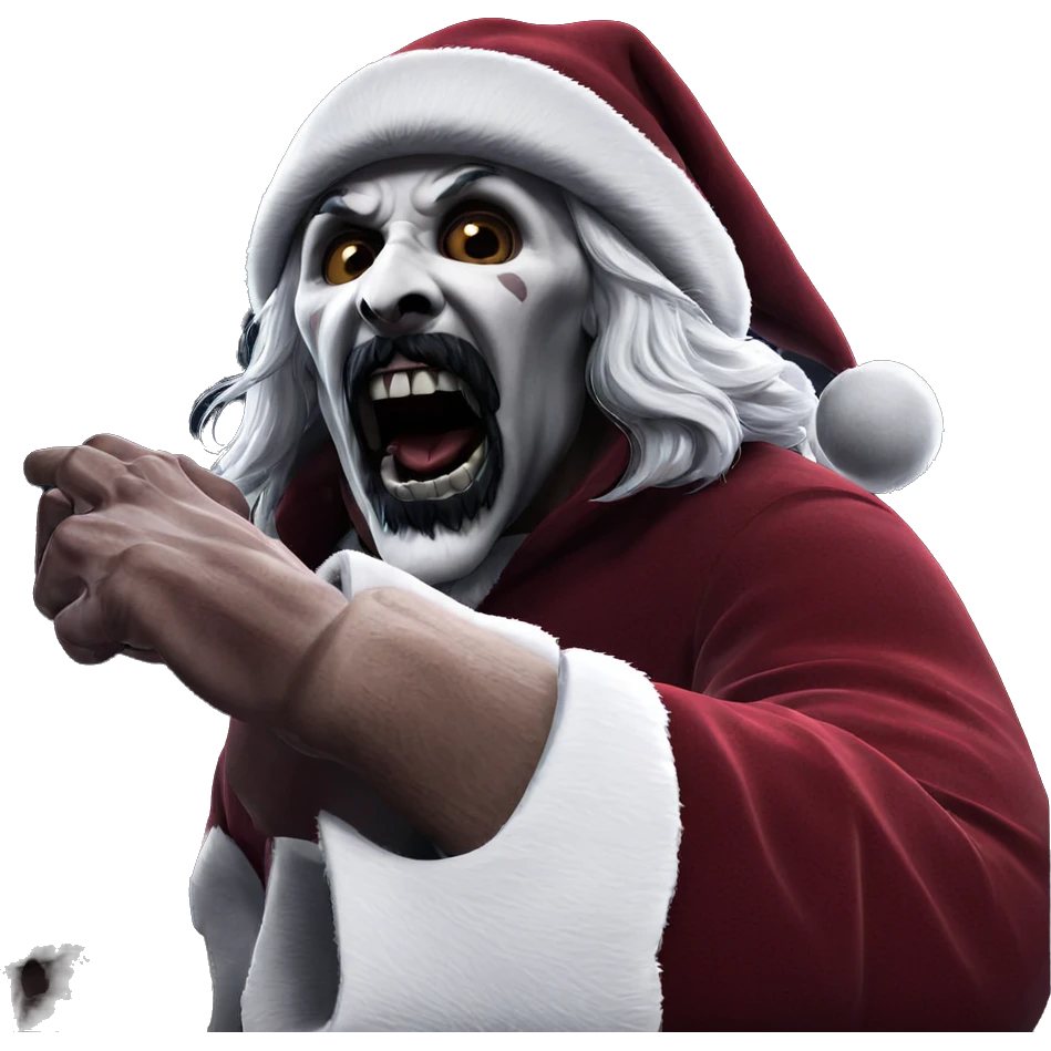 santa skull horror vibe emoji