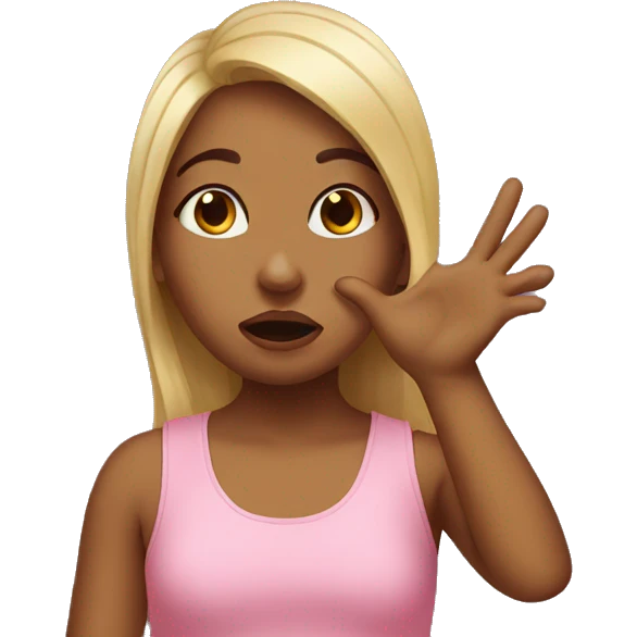 Girl blowing kiss  emoji