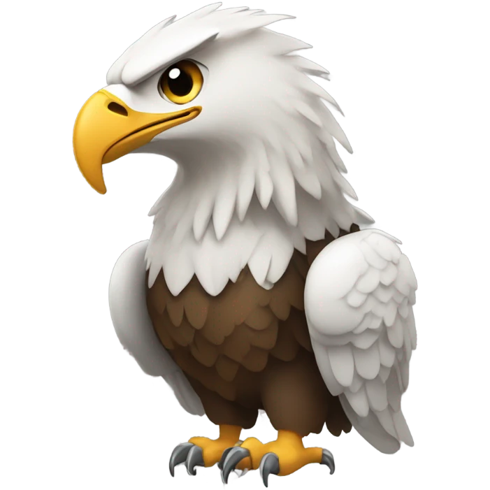 Eagle holding a football emoji