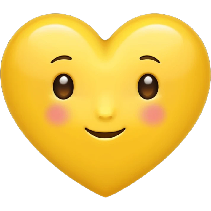coração amarelo emoji