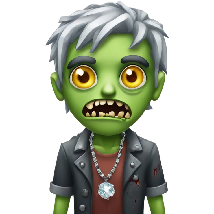 zombie with diamond chain emoji