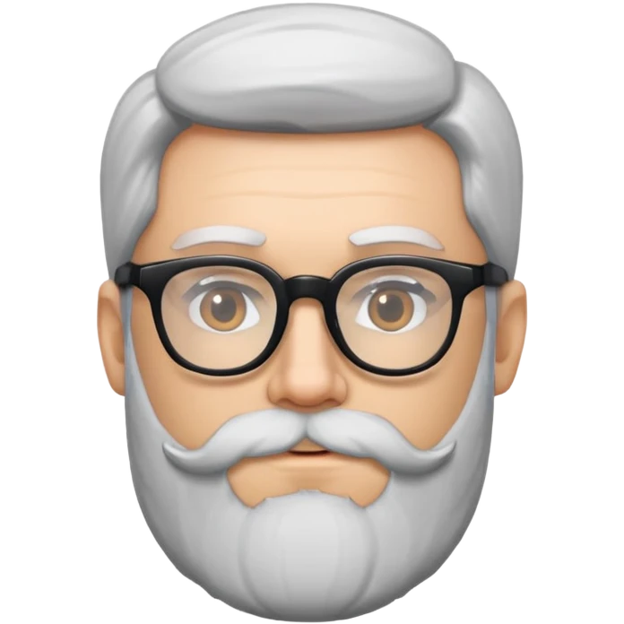 man with glasses and a beard emoji
